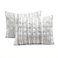 thumbnail image 6 of Ravello Pintuck Stripe Comforter Gray 5Pc Set King, 6 of 7