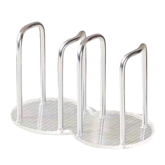 tredstone Cups Dispenser Holder Rust-proof Shelf With Easy-to-Clean Finish Easy To Clean Cup Dispenser Holder silver double