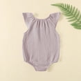 thumbnail image 4 of Fesfesfes Infant Onesies for Baby Girls Summer Sleeveless Cute Breathable Solid Color Rompers Boys Round Neck Cute Solid Shorts Bodysuit, 4 of 7