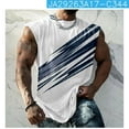 thumbnail image 6 of Tank Tops Men 3D Digital Print Crew Neck Sleeveless T-Shirts Relaxed Fit Summer Vacation Pull-On Tee Shirts Big and Tall, 6 of 6