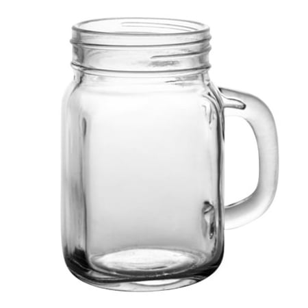 BarConic® Glassware, Mason Jar Mug Glass, 12 ounce, Case of 12