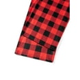 thumbnail image 2 of MIPREWUY Christmas Family Pajamas Matching Set Letter Santa Hat Print Long Sleeve Tops and Plaid Pants Sleepwear, 2 of 10