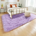 thumbnail image 5 of Softlife Super Soft Rug For Living Room Fluffy Rugs For Dorm Room Cute Plush carpet For Bedroom,8'x 10'，Purple, 5 of 6