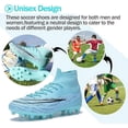 thumbnail image 5 of Runan unisex soccer cleats for mens womens football cleats high-top indoor/outdoor training soccer shoes, 5 of 7