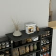 thumbnail image 6 of HOMCOM 41" Kitchen Pantry, 2-Door Kitchen Cabinet with 5-tier Storage Shelving, 12 Spice Racks and Adjustable Shelves for Dining Room, Black, 6 of 9
