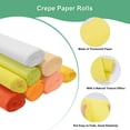 thumbnail image 2 of Crepe Paper, 8.2ft x 20 Inch /250 x 50cm Soft Wide Crepe Paper Streamer Sheet, Decorative Craft Streamer [Lemon Yellow], 2 of 7