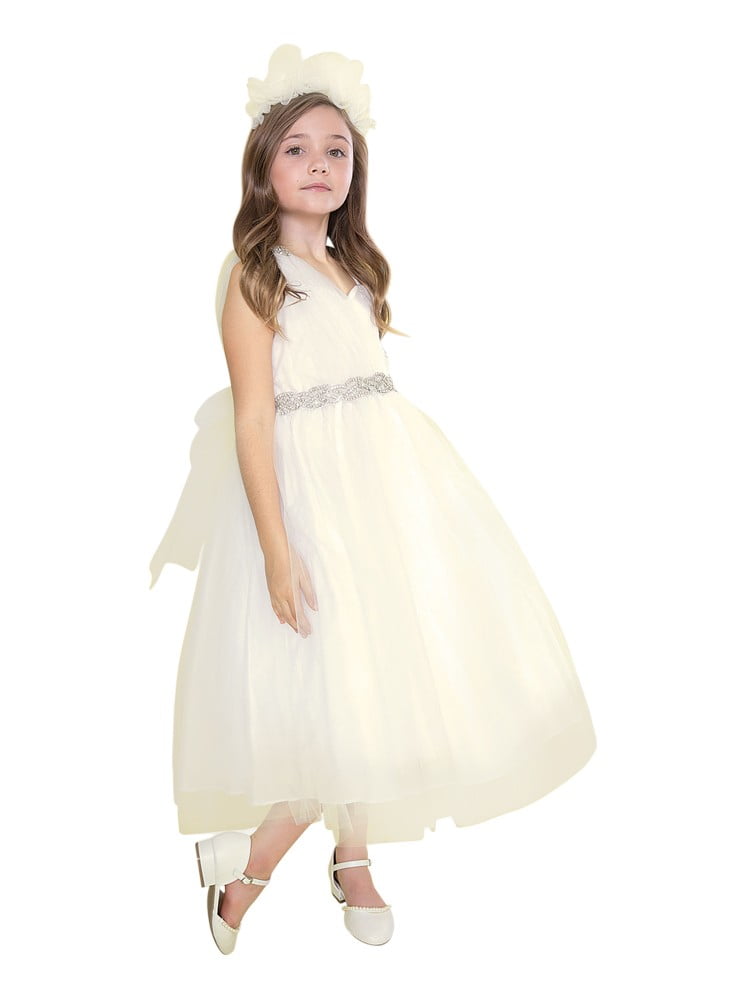 walmart ivory flower girl dresses