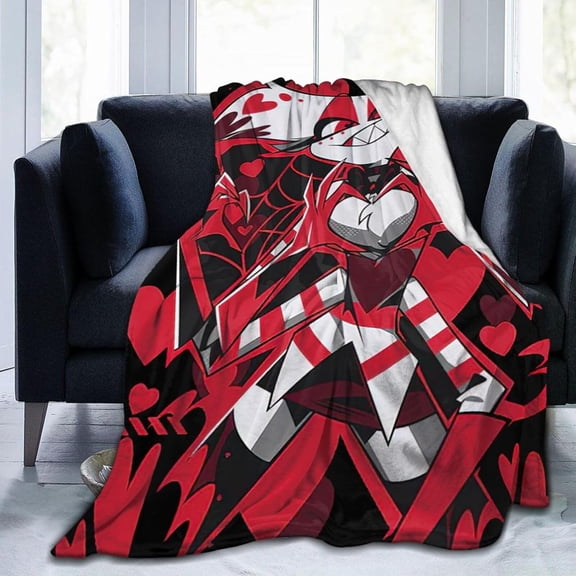 Hazbin Hotel Style-44 Ultra-Soft Micro Warm Fuzzy Fleece Blanket Throw Gift Decoration For Home Car Camp Office 60"x50"