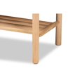 thumbnail image 4 of Baxton Studio Banc Rustique en Bois Fini Brun Noir et Chêne, 4 of 5