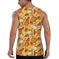 thumbnail image 3 of Gaeub Pumpkin And Sunflower Men's Athletic Tank Top, Workout Sleeveless Shirts, Running Tank Tops for Gym, Running, Training - X-Large, 3 of 9