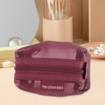 thumbnail image 6 of Unique Bargains 1 Pc Lightweight Square Mesh Makeup Bag for Business Travel Nylon Red, 6 of 6