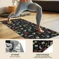 thumbnail image 4 of Monochrome Controllers Games Icons Black Pattern Hot Yoga Mat Towel Non Slip for Hot Yoga - Quick-Drying Yoga Mat Cover with 4 Corner Pockets with Travel Bag - Hot Yoga Towel Non Slip 74"x26", 4 of 6