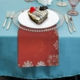 thumbnail image 4 of PHYHOO Red Christmas Snowflake Abstract Cloth Napkins Polyester Dinner Napkins Great for Dining Special Occasions or Dinner Parties 6 PCS, 4 of 7