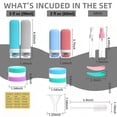 thumbnail image 4 of DIDUBUY 16 Pack Silicone Travel Bottles Set, Leak Proof TSA Approved Refillable Toiletry Containers with Storage Bag for Shampoo Lotion Body Wash, 4 of 11