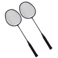 thumbnail image 2 of Almencla 2x Badminton Rackets Set Lightweight for Backyard Accessory Beginners black, 2 of 8