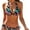 Zebra Colorful, variant on Women's Two Piece Bikini Sets Zebra Striped Swimsuit Halter Triangle Tie Side Bathing Suit