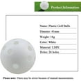thumbnail image 2 of Practice Golf Balls, 25 Pack Plastic Airflow Hollow Golf Balls for Driving Range, Swing Training, Lightweight, Training Golf Balls Indoor/Outdoor Use, 2 of 4