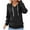 Black-Fashion Sweatshirts, variant on Xcmzpl Women's Waffle Hoodies Plus Size Solid Color Hooded Sweatshirt Athletic Pullover Tops Soft Long Sleeve T-shirts Fall Clothes