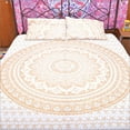 thumbnail image 2 of Gold Wall Decor tapestry wall hanging tapestry bedsheet Bohemian Mandala Tapestry Wall Hanging Indian Gold Throw, 2 of 4