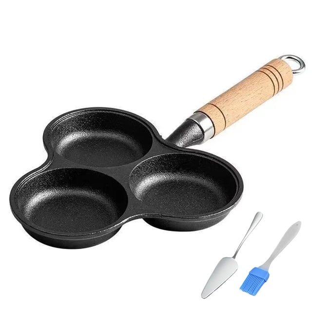 Sartén Frito Panqueque 4 Tazas Hierro Fundido No