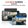 thumbnail image 4 of Dual Dash Cam Front and Inside 1440P+1080P Car Black Box Dash Camera 3 Inch IPS Camera Recorder Night Vision, 4 of 8