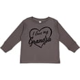 thumbnail image 3 of Inktastic I Love My Grandpa in Black Chalk Heart Boys or Girls Long Sleeve Toddler T-Shirt, 3 of 5