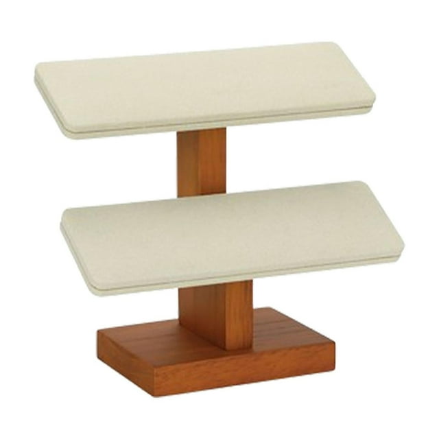 Soporte de madera para pulseras y brazaletes Strade Fareast Limited 2 niveles Beige