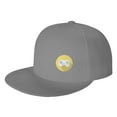 thumbnail image 1 of DouZhe Flat Brim Cap Snapback Hat, Gaming Console Gamer Prints Adjustable Gray Adult Baseball Cap, 1 of 6