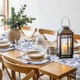 thumbnail image 6 of White Blue Spring Floral Round 13 Inch Placemats Set of 8, Summer Botanical Hummingbird HeatResistant Non Slip Place Mats for Dining Table, Wipeable Braided Kitchen Table Mats for Housewarming, 6 of 9