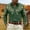 Green, variant on YANGXINX Men's Long Sleeve Button Down Shirts Vintage Western Cowboy Print Dress Shirt Retro Style Classic Fit Business Casual Workwear