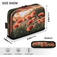 thumbnail image 3 of Standing Pencil Case with Base Large Capacity Stationery Pouch Pen Bag with Zipper for Women Men Red Flower Field, 3 of 7