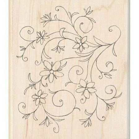 Inkadinkado Rubber Stamp -Floral Flourish