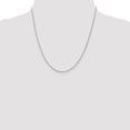 thumbnail image 5 of White Sterling Silver chain Rope Pendant 20 in 1.6 mm, 5 of 5