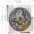 thumbnail image 2 of Butterfly 5D Diamond Painting Kits For Adults - Butterfly Flowers DIY Diamond Art Kits Full Drill Diamond Dots Paintings With Diamonds Gem Art And Crafts Home Decor 12x12inch, 2 of 7