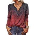 thumbnail image 3 of Blusas vintage para mujer, tops elegantes de manga larga para mujer, tops y blusas florales para mujer, ropa boho para mujer, 3 of 5