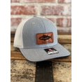 thumbnail image 2 of Tuna stitched leather patch Hat, Richardson 112, trucker hat, 2 of 4