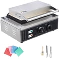 thumbnail image 2 of Commercial Waffle Cone Maker - Stainless Steel Nonstick Ice Cream Cone Machine with 360 Degree Rotation and Adjustable Temperature Control, 2 of 8