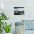 thumbnail image 5 of Foggy Forest Wall Art Green Nature Wall Decor for Living Room 12x16, Misty Mountain Landscape Canvas Picture Nordic Style Bathroom Pine Trees Wilderness Scenery Painting Artwork Home Decoration, 5 of 6