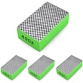 thumbnail image 1 of 4pcs Diamond Hand Polishing Pads Foam Backing Sanding Blocks, Diamond Polishing Pads for Ceramic Tile Glass Wood Marble Grinding, Diamond Sanding Pads 400# 4PCS-400#, 1 of 5
