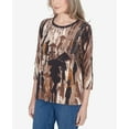 thumbnail image 6 of Alfred Dunner Womens  Conversational Crew Neck Top, 6 of 6