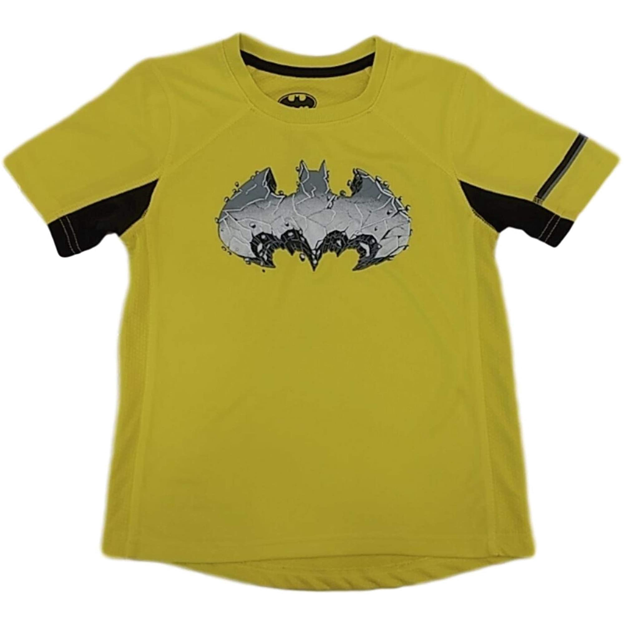 DC Boys Neon Yellow Batman Cracking Bat Symbol Superhero Tee Shirt T-Shirt  | Walmart Canada