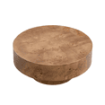 thumbnail image 5 of Hassch 31.4" Simple Coffee Table, Round Cocktail Table for Home Office, Walnut, 5 of 7