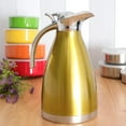 thumbnail image 2 of YWJLQH 1.5L Coffee Thermal Carafe Steel Carafes, Keep Water Hot up to , Double Walled Golden, 2 of 9