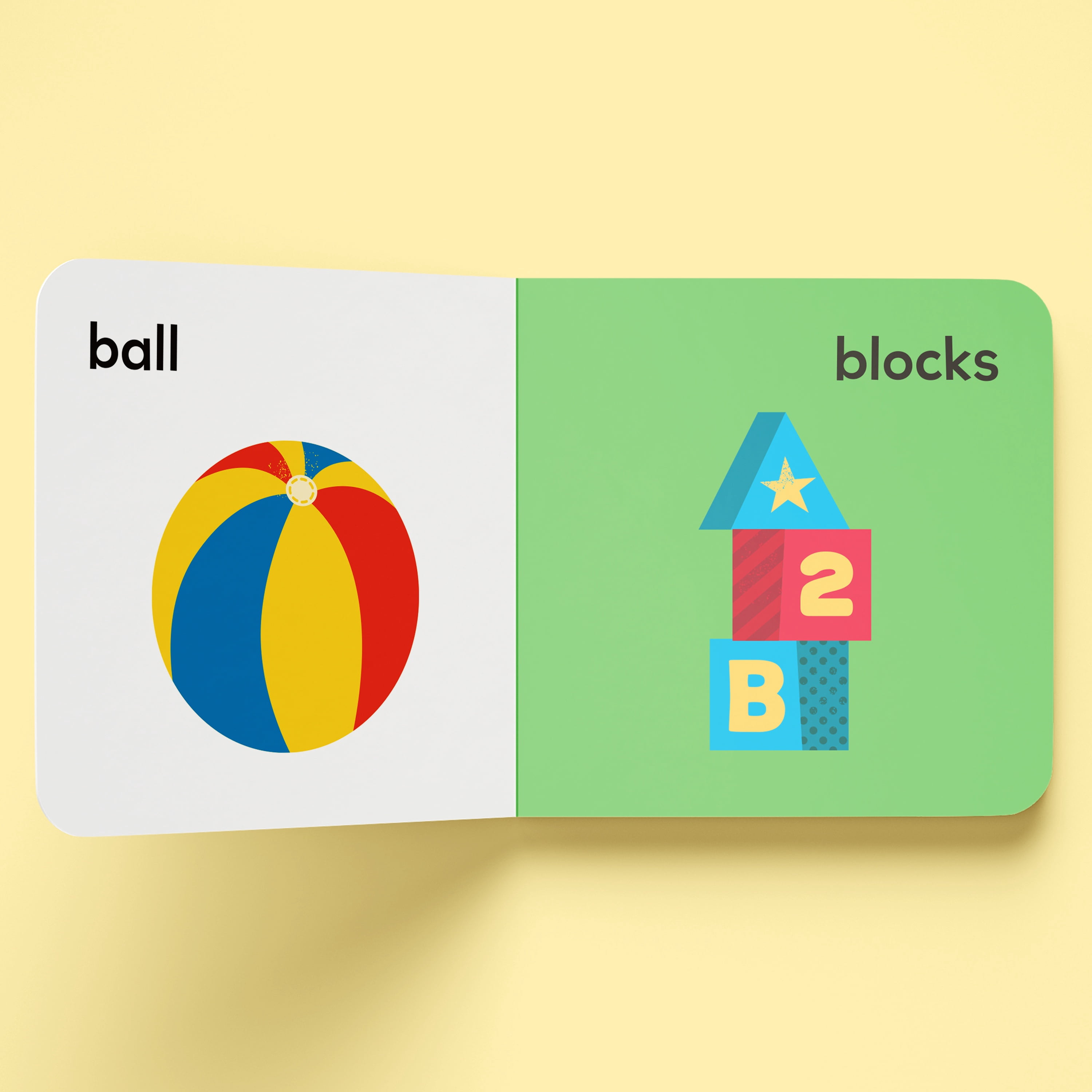 Building Block My Little Library: First Words Board Book Set for Ages 0-4