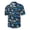Red, variant on Fesfesfes Short Sleeve Shirt for Mens Hawaiian Print Lapel Short Sleeve Shirt