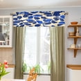 thumbnail image 5 of Valance 54x18In Kitchen Curtain Living Room Curtain Bedroom Curtain Balcony Door Curtain Utility Room Curtain Pretty Blue Pattern, 5 of 6