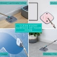 thumbnail image 2 of True & Tidy Tidy Durable Absorbent Microfiber Mop Pad Replacement Set for SPIN-800 TrueClean Mop and Bucket System, 2 of 5