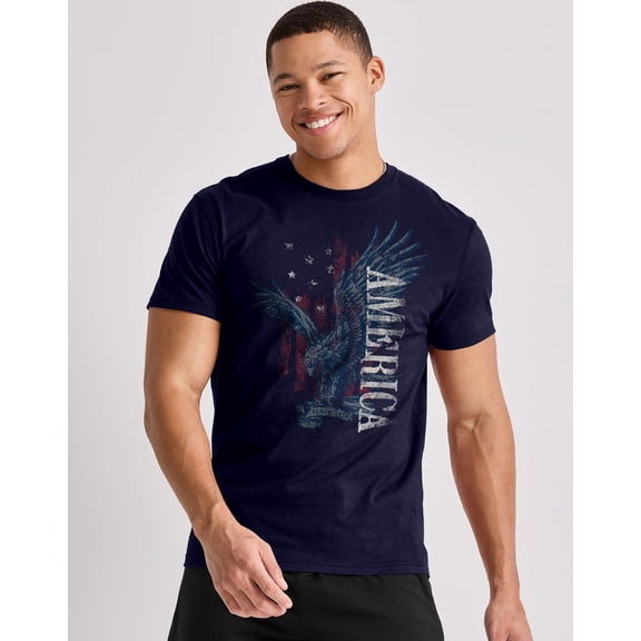 Hanes Men's Eagle America Graphic Tee M