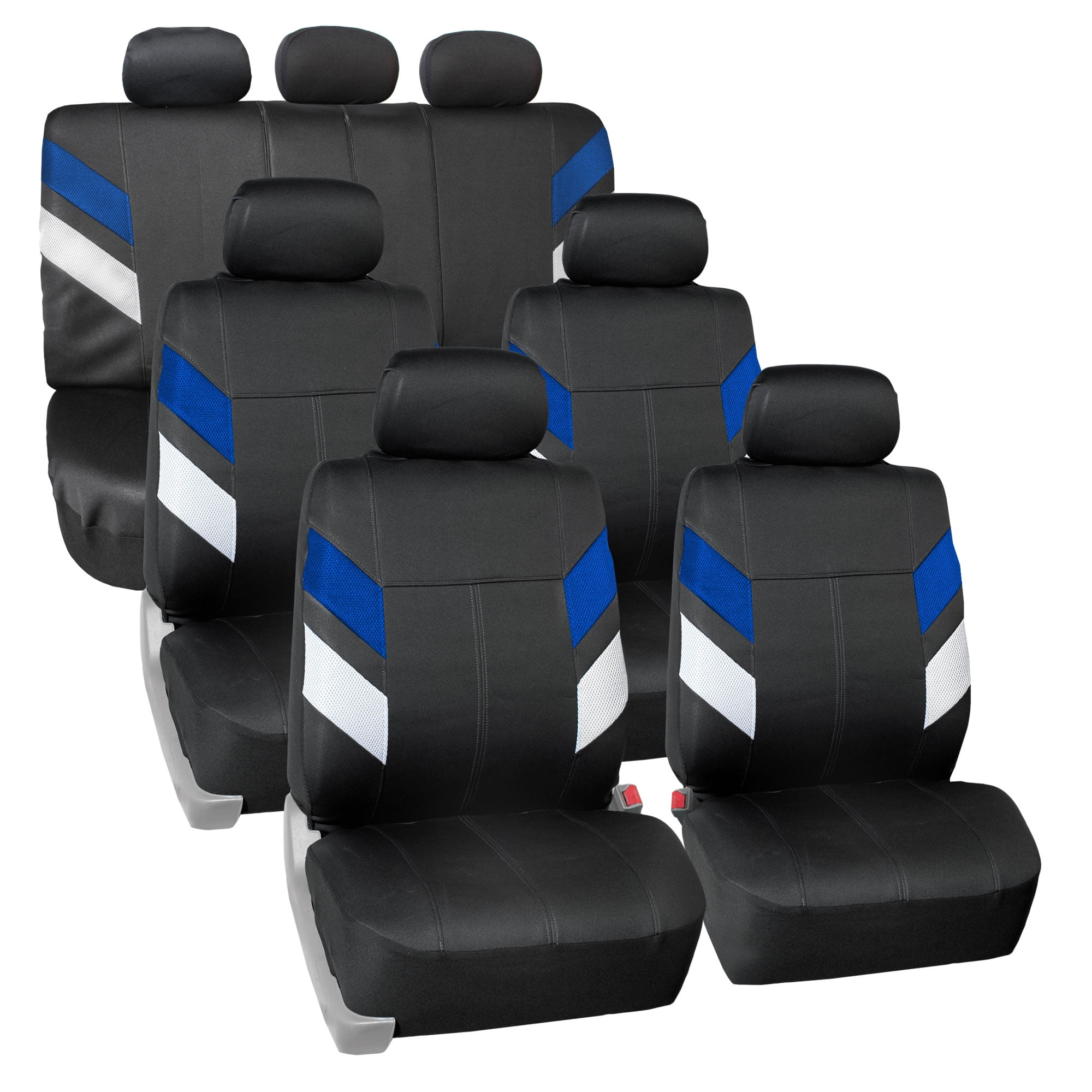 FH Group, 3 Row Neroprene Auto Car SUV Van Seat Covers, Complete Full