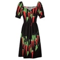thumbnail image 5 of Garland of chillies Sleeveless Dress Bridesmaid dress woman festival outfit women, 5 of 7